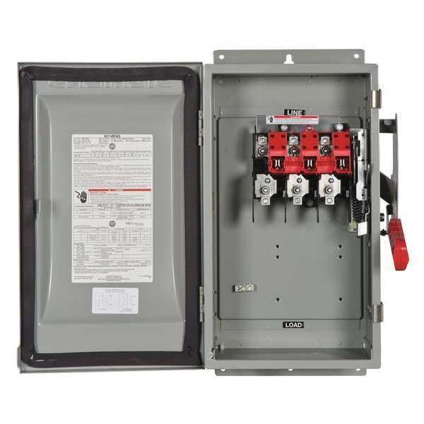 Nonfusible Safety Switch, Heavy Duty, 600V AC, 3PST, 60 A, NEMA 3R