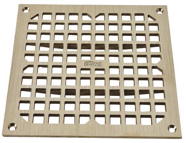 Galvanized; Top: Nickel Bronze, Grate, Sanitary Drains