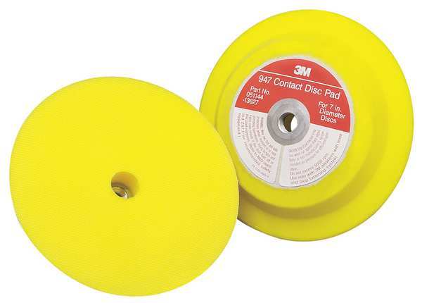 Disc Pad Holder, 7in D, 6000 RPM, Threaded