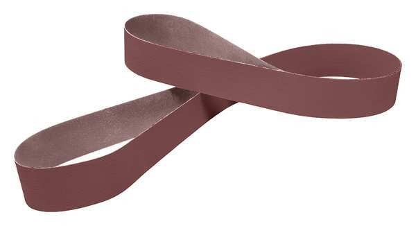 Sanding Belt, Coated, 1 1/2 in W, 60 in L, 60 Grit, Medium, Aluminum Oxide, 341D, Brown