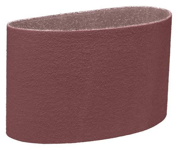 Sanding Belt, Coated, 6 in W, 48 in L, 240 Grit, Very Fine, Aluminum Oxide, 341D, Brown