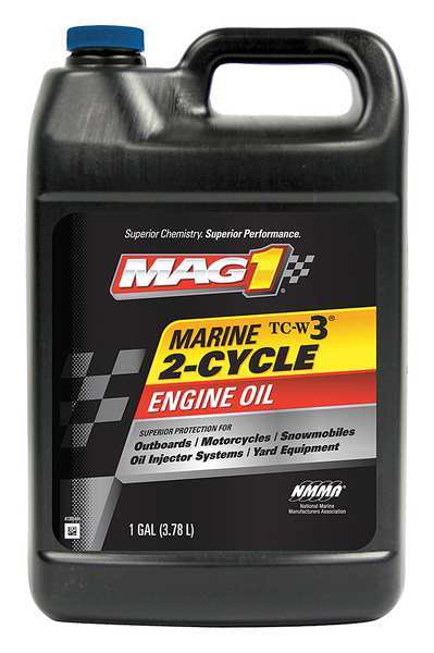 2-Cycle Synthetic Blend Marine Motor Oil, TC-W3 certified, Blue, 1 Gal.