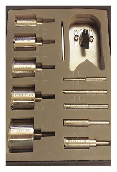 Drill Bit Set, Polished, 0.314 in.