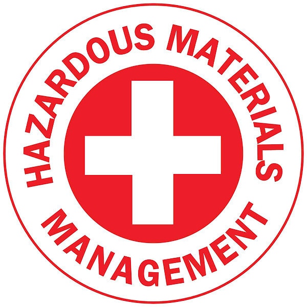 Hard Hat Emblem Labl, 2in. dia., Vinyl, PK4, 49558