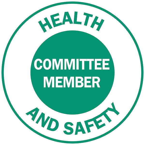 Hard Hat Emblem Labl, 2in. dia., Vinyl, PK4, 49569