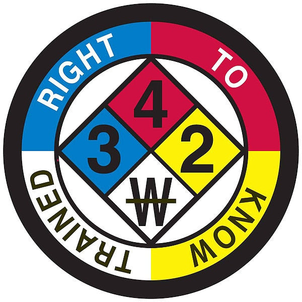 Hard Hat Emblem Label, 2in. dia.
