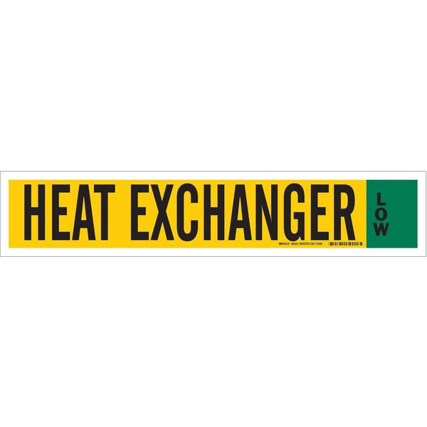Ammonia Pipe Markers, 4inHx24inW, Vinyl, 90343