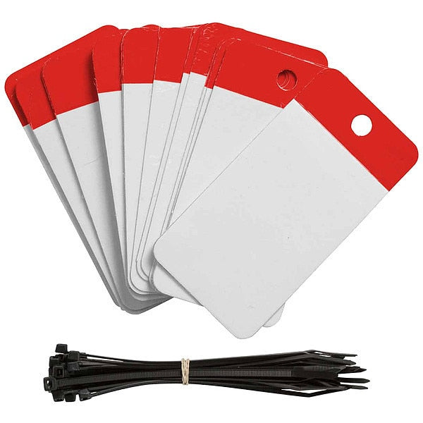 Blank Tag, 5inHx3-1/4inW, Polyester, PK25