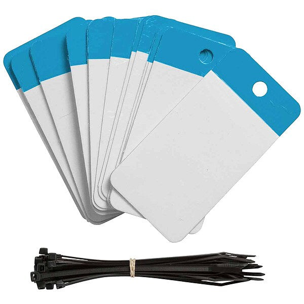 Blank Tag, 5inHx3-1/4inW, Polyester, PK25