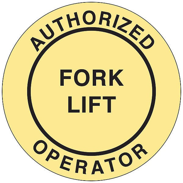 Hard Hat Emblem Labl, 2in. dia., Vinyl, PK4, 42228