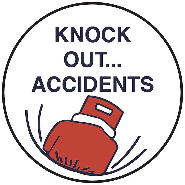 Hard Hat Emblem Label, 2in. dia, Vinyl, PK4