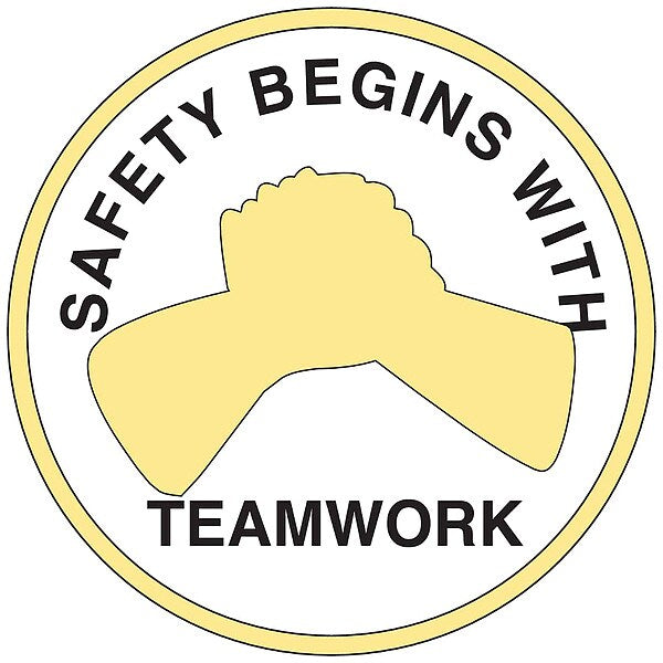 Hard Hat Emblem Labl, 2in. dia., Vinyl, PK4, 42269