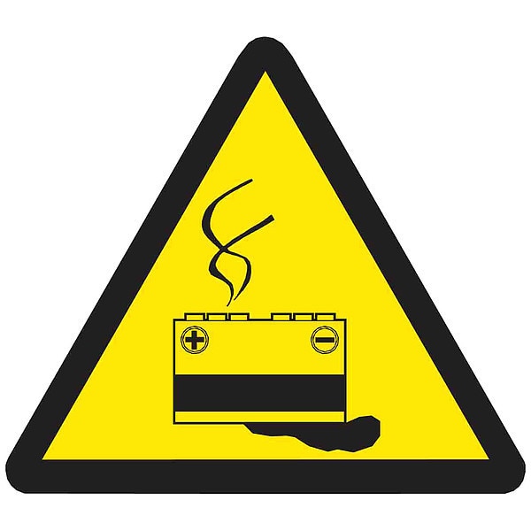 Warning Labels, 4inHx4inW, Vinyl, PK10, 60219