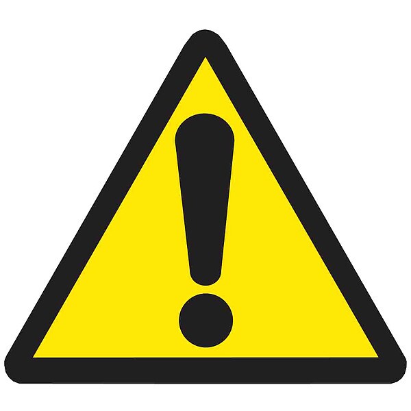 Warning Labels, 4inHx4inW, Vinyl, PK10, 60221
