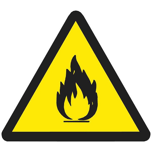 Warning Labels, 4inHx4inW, Vinyl, PK10, 60214