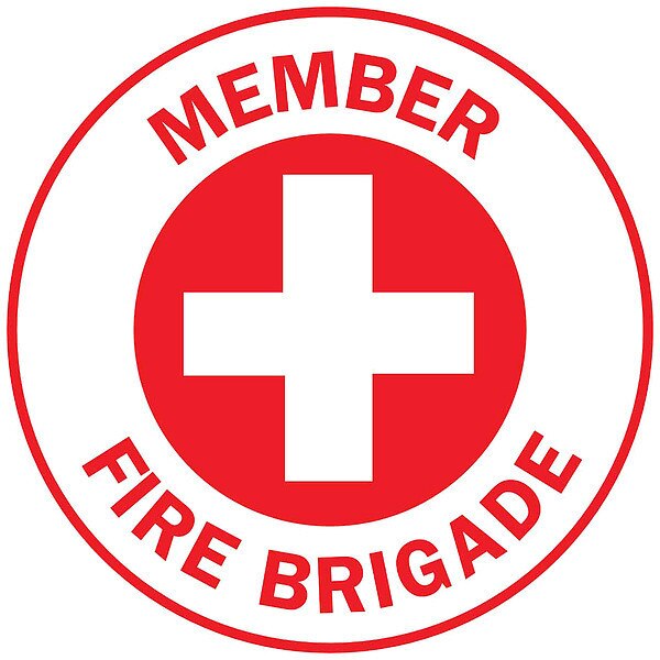 Hard Hat Emblem Labl, 2in. dia., Vinyl, PK4, 76305
