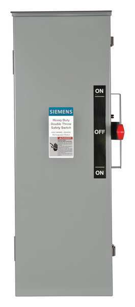 Fusible Safety Switch, Heavy Duty, 240V AC, 3PST, 60 A, NEMA 3R