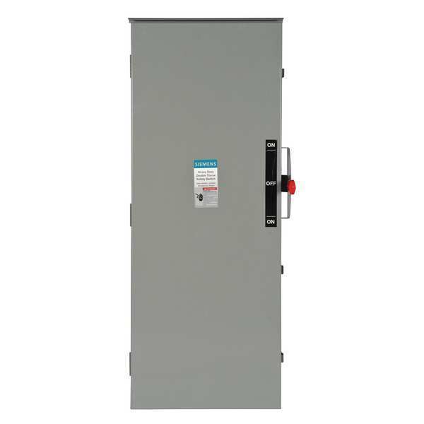 Nonfusible Safety Switch, Heavy Duty, 240V AC, 3PST, 600 A, NEMA 1