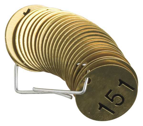 Numbered Tag Set, 151 to 175, 25 Tags