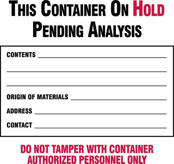 Waste Label, 6 in Height, 6 in Width, Paper, Square, English