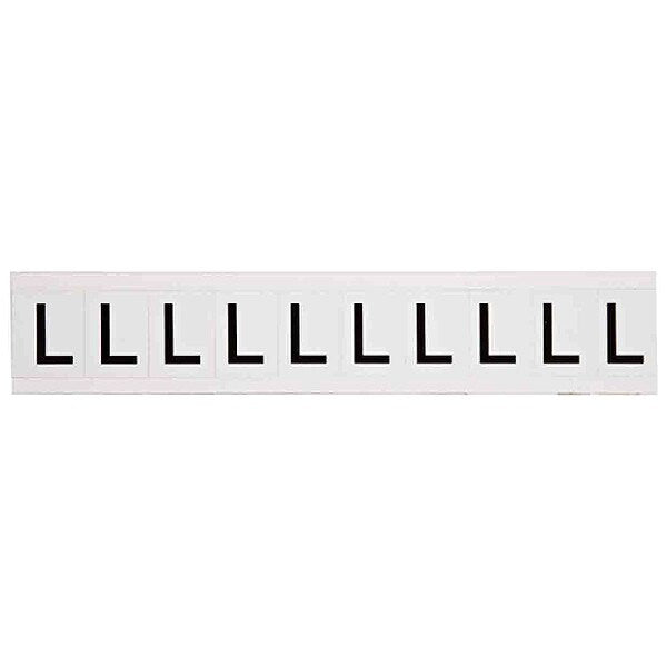 Letter Label, Character L, Vinyl, 1-1/2 in.
