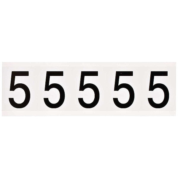 Number Label, 1-15/16in.H Character, Vinyl