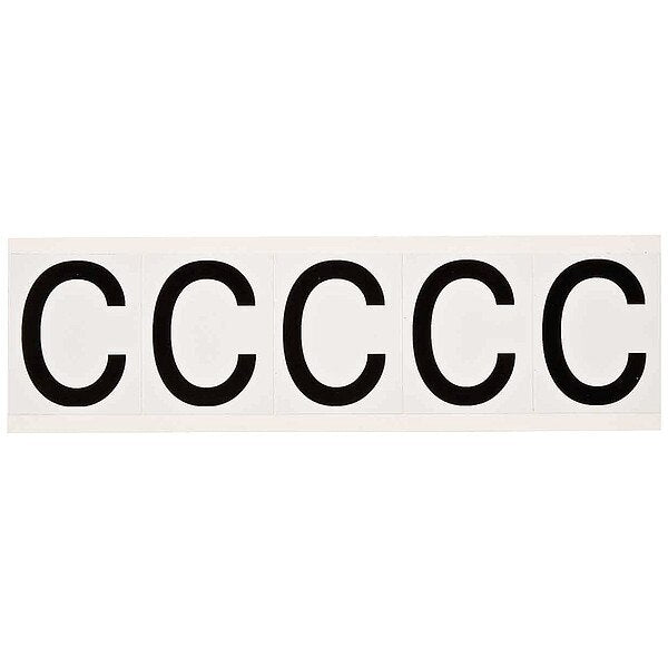 Letter Label, 1-15/16in.H Character, Vinyl