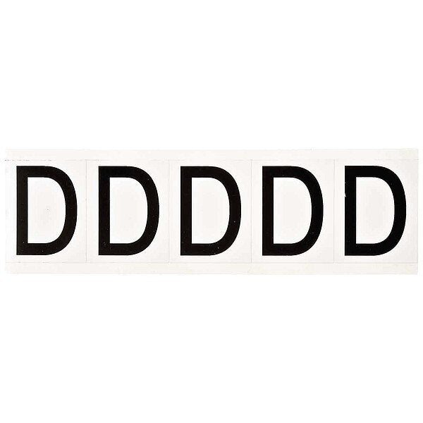 Letter Label, 1-15/16in.H Character, Vinyl