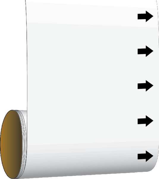 Pipe Marker, 30 ft. H x 12in. W, Vinyl, 15504