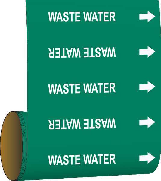 Pipe Marker, 30 ft. H x 12in. W, Vinyl, 109866