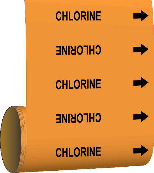 Pipe Marker, 30 ft. H x 8in. W, Vinyl, 108780
