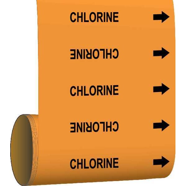 Pipe Marker, 30 ft. H x 12in. W, Vinyl, 108781