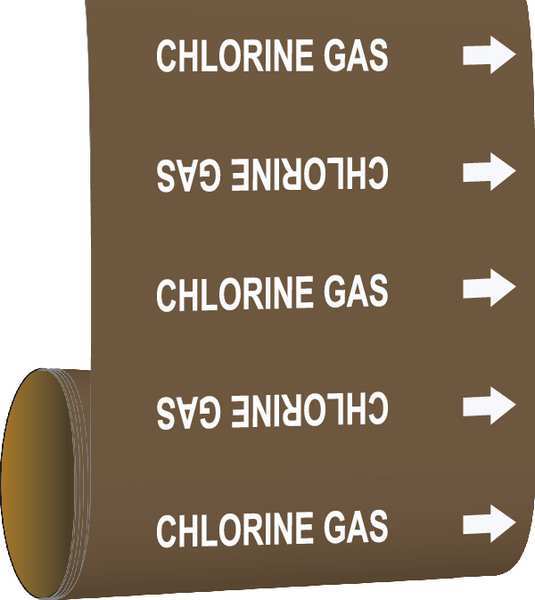 Pipe Marker, 30 ft. H x 8in. W, Vinyl, 108798