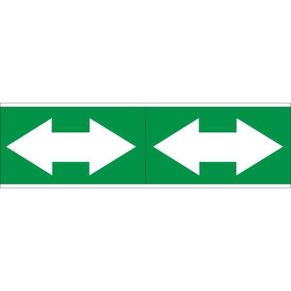 Pipe Marker, 4in. H x12in. W, Vinyl, 93397
