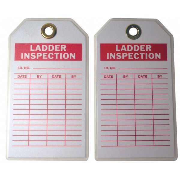 Inspection Tag, 7inHx4inW, HD Poly., PK10