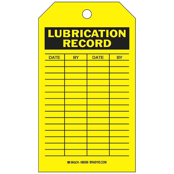 Inspection Tag, 7inHx4inW, HD Poly., PK10