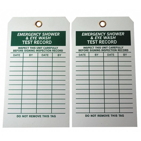 Inspection Tag, 7inHx4inW, Cardstock, PK100
