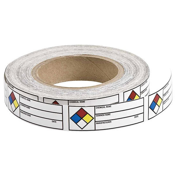 Chemical Label, 1 in H, 3 in W, 102844