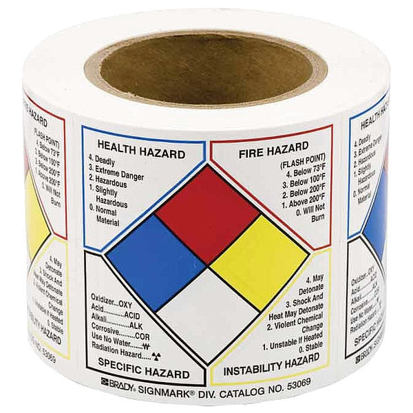 Right-to-Know Label, 4in. H x 4in. W