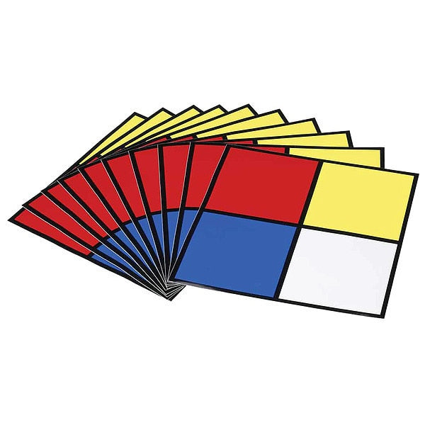 NFPA Placrd, 2-1/2inHx2-1/2inW, Vinyl, PK10
