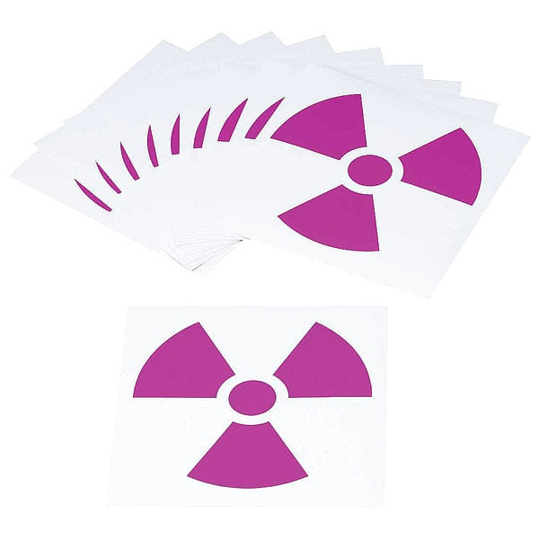 NFPA Placard, 6inHx6inW, Stckng Vinyl, PK10