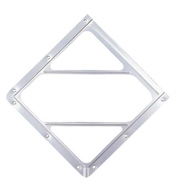 Placard Holder, 14inHx12-1/2inW, Aluminum