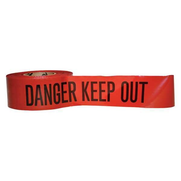 Barricade Tape, Polyethylene, 1000 ft.