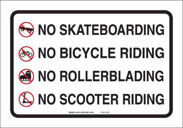 Notice Sign, 14 in Height, 20 in Width, Aluminum, Horizontal Rectangle, English