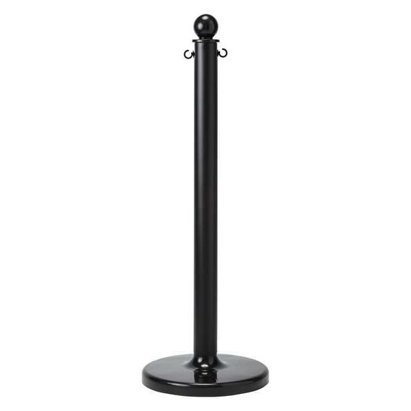 Barrier Post, 40 In. H, Black, Polyethylene