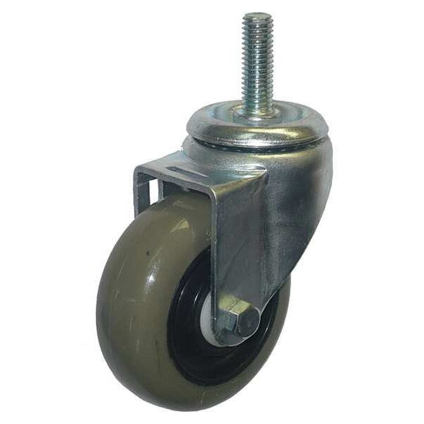 Swivel Stem Caster, Polyurethane, 3-1/2 in, 350 lb