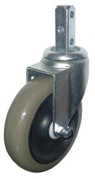 Swivel Stem Castr, Polyurthan, 5 in, 300 lb