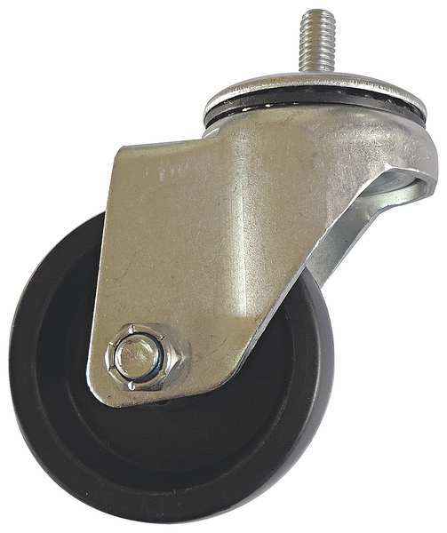 Swivel Stem Castr, Polyolefin, 3 in, 210 lb