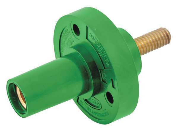 Receptacle, Stud, Grn, Female, Taper