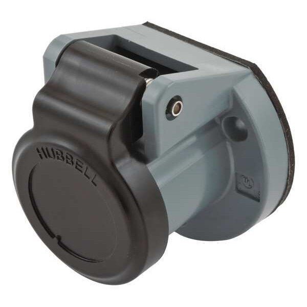 Single Pole Connector, Weather Cover, Blck